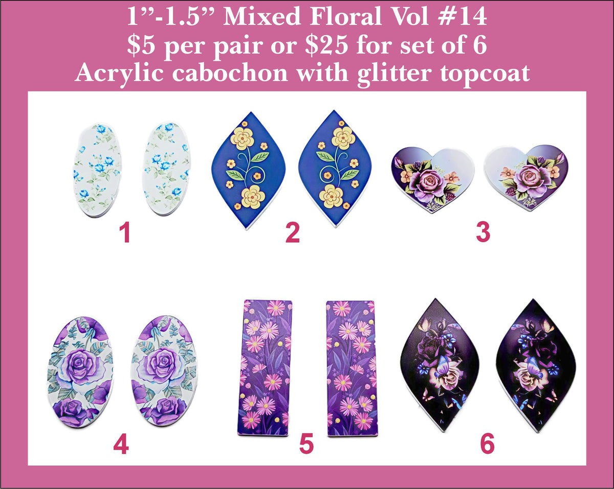 1'' to 1.5'' Florals Vol 14