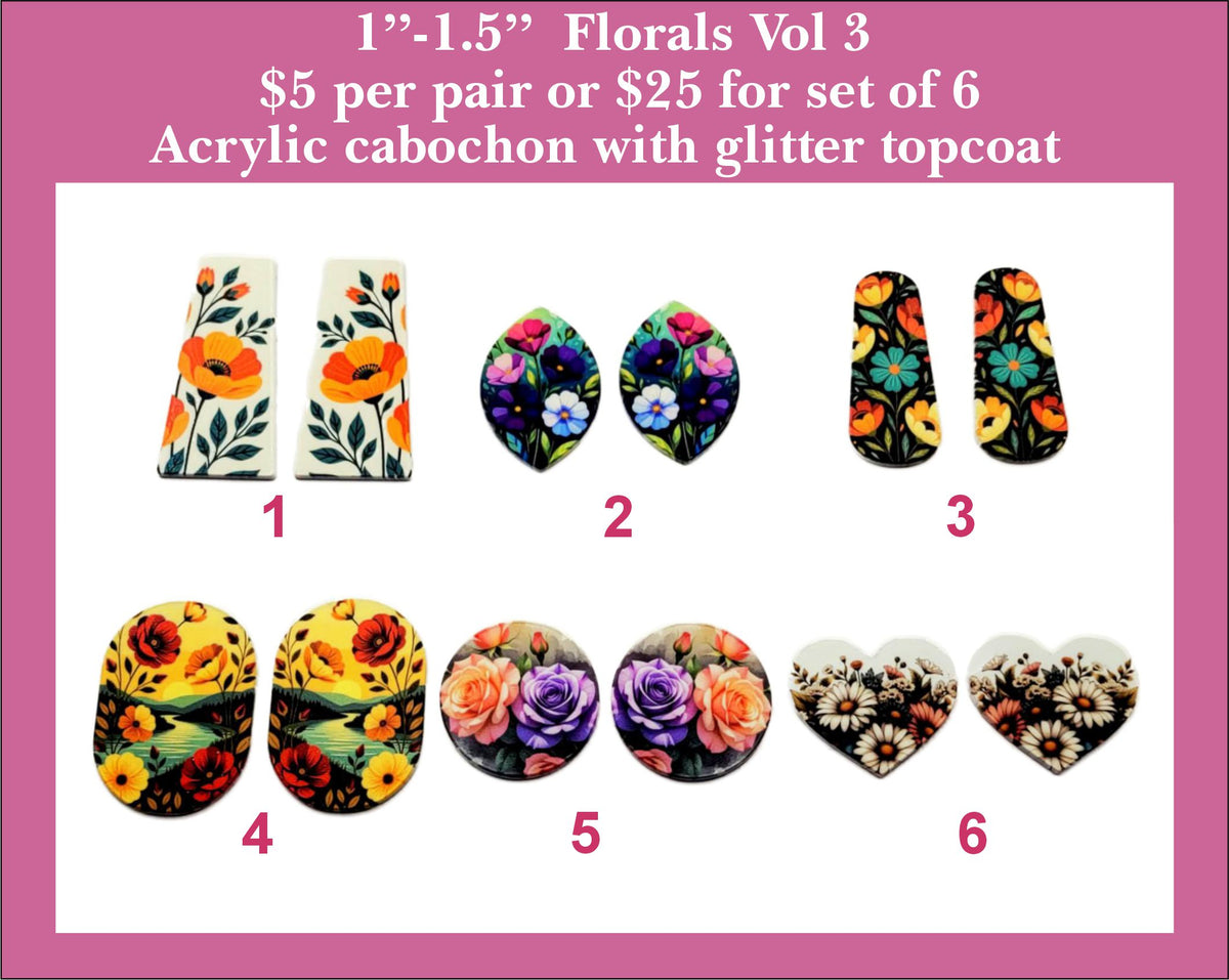 1'' to 1.5'' Florals Vol 3