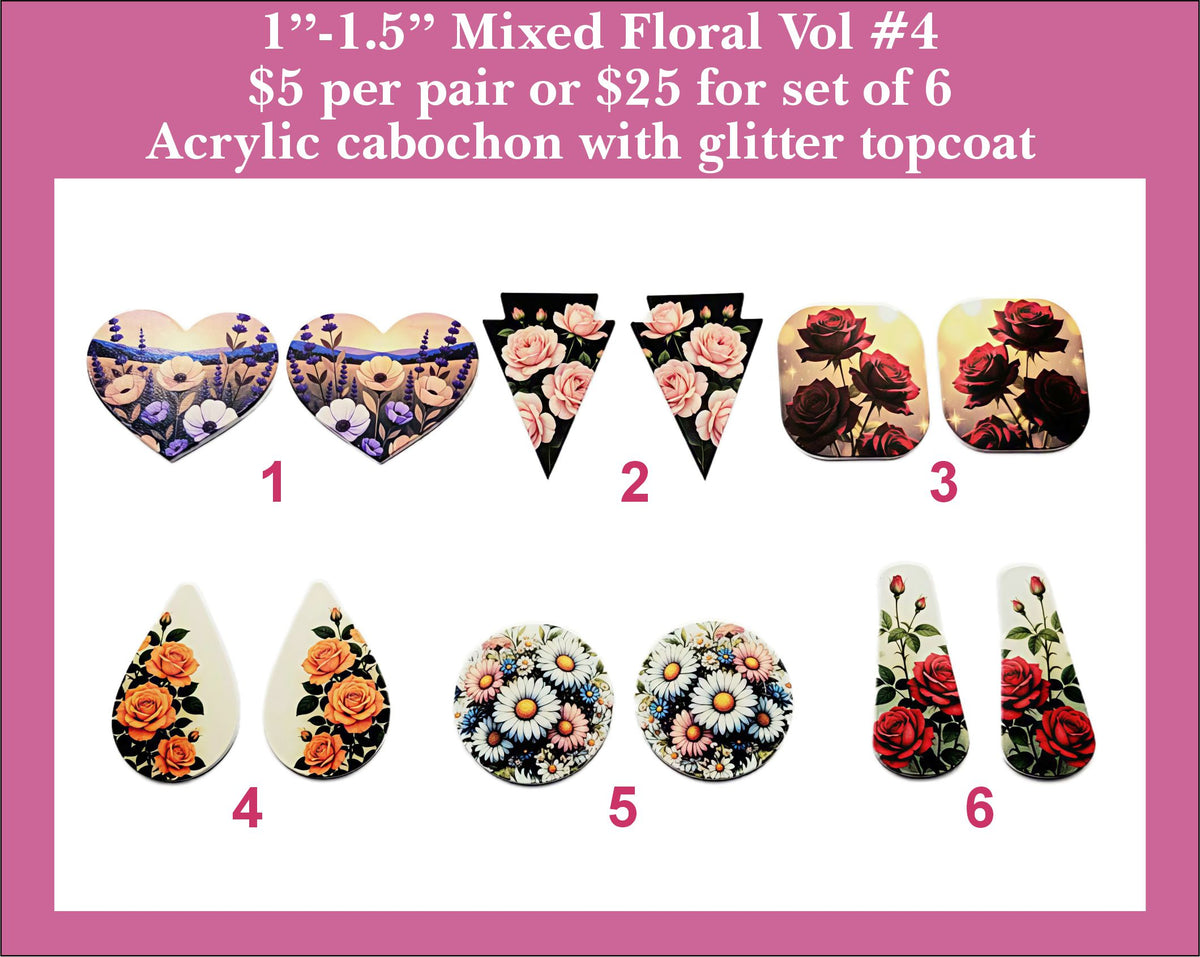1'' to 1.5'' Florals Vol 4