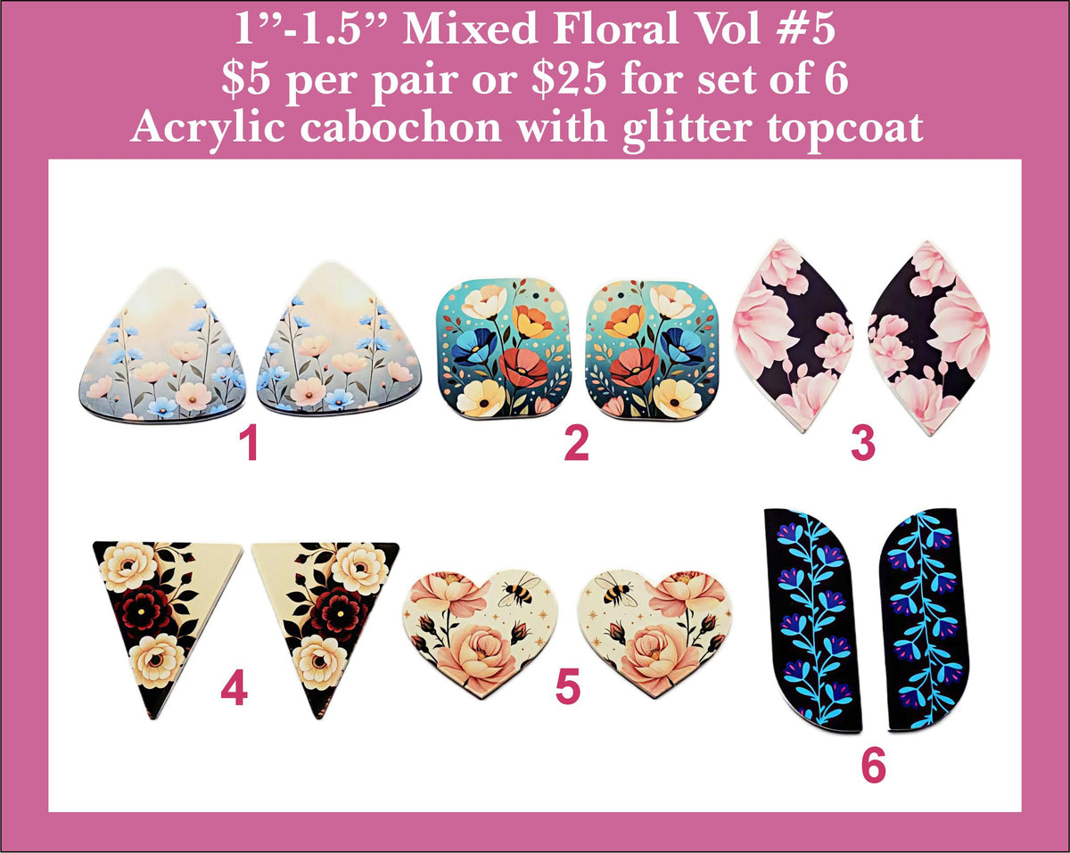 1'' to 1.5'' Florals Vol 5