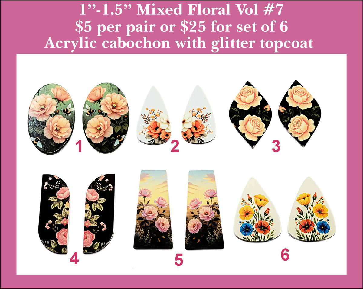 1'' to 1.5'' Florals Vol 7