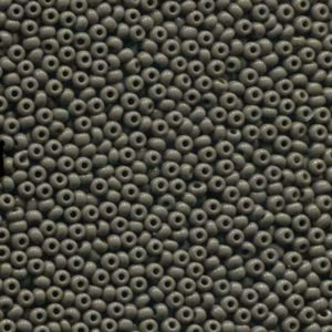 Preciosa 11/0 Seed Beads Opaque Grey