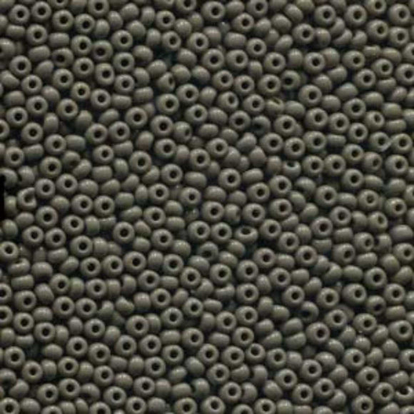 Preciosa 11/0 Seed Beads Opaque Grey