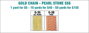 Gold Chain - Pearl Stone