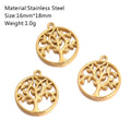16mmx18mm Gold Tree Of Life