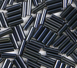 Bugle Beads 6mm - Gunmetal