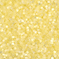 Close-up of Miyuki Delica 11/0 DB0823 cylinder beads in light yellow with a silk satin sheen
