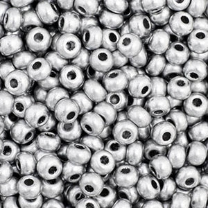 Preciosa 11/0 Seed Beads Metallic Silver