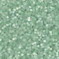 Close-up of Miyuki Delica 11/0 DB0828 cylinder beads in mint with a silk satin sheen