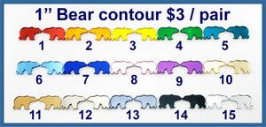 Contour Cut Acrylic Mirror, 1'' Bear