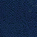 Close-up of Preciosa 11/0 Czech glass seed beads in opaque navy blue