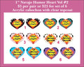 1'' Navajo Humor Heart, Vol 2