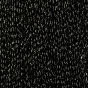 Preciosa 13/0 Charlotte True Cut Beads, Opaque Black