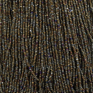 Preciosa 13/0 Charlotte True Cut Beads, Opaque Brown AB