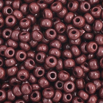 Preciosa 11/0 Seed Beads Opaque Dark Brown