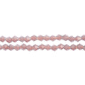 Two strands of Crystal Lane 4mm faceted glass bicone beads in opaque dark purple