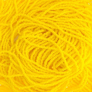 Preciosa 13/0 Charlotte True Cut Beads, Opaque Lemon Yellow