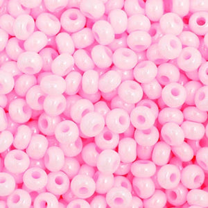 Preciosa 11/0 Seed Beads Opaque Dyed Pink