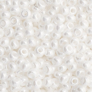 Preciosa 11/0 Seed Beads Opaque White Luster