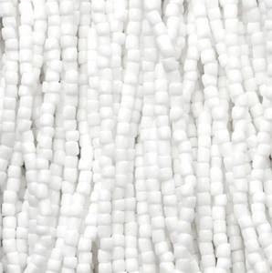 9/0 3 Cut - Opaque White