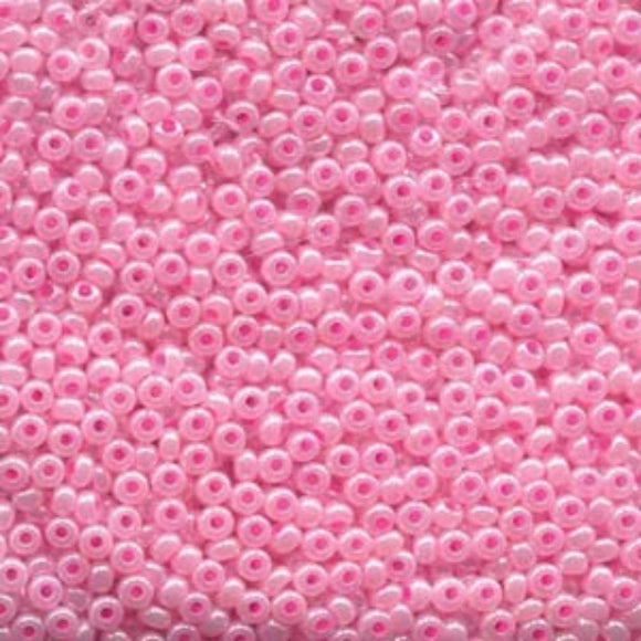 Preciosa 11/0 Seed Beads Opaque Pink Ceylon