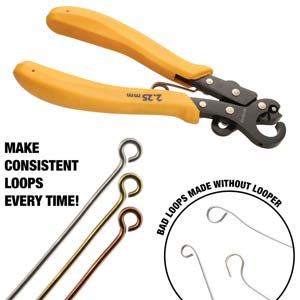 Orange-handled 1 Step Looper with text about making consistent loops every time