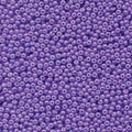 Close-up of Preciosa 11/0 Czech glass seed beads in opaque plum solgel