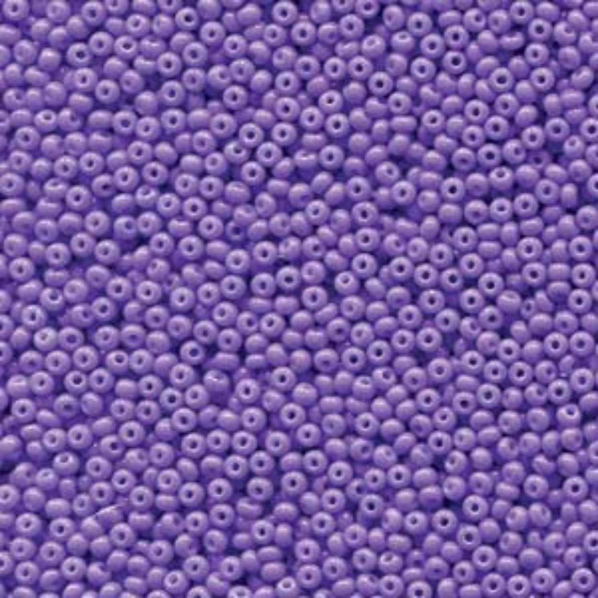 Close-up of Preciosa 11/0 Czech glass seed beads in opaque plum solgel