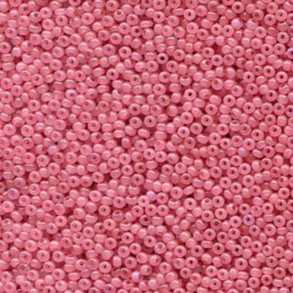 Preciosa 11/0 Seed Beads Rose Opal Solgel