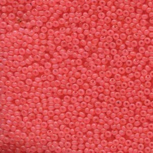 Preciosa 11/0 Seed Beads Salmon Opal Solgel