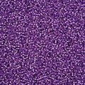 Close-up of Preciosa 11/0 Czech glass seed beads in silver-lined grape