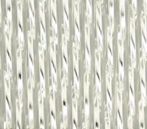 Bugle Beads 30mm - Silverlined Crystal Twist