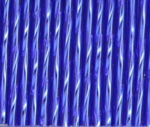 Bugle Beads 30mm - Silverlined Dark Sapphire Twist
