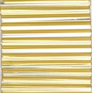 Bugle Beads 30mm - Silverlined Gold