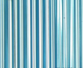 Rows of 30mm Preciosa Czech glass bugle beads in silver-lined light aqua
