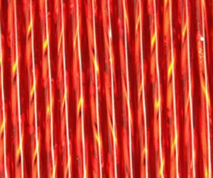 Bugle Beads 30mm - Silverlined Light Red Twist