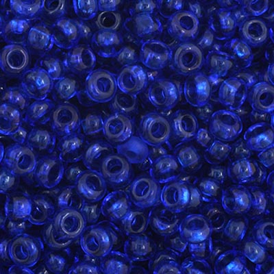 Preciosa 11/0 Seed Beads Transparent Navy Blue