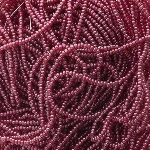 Preciosa 13/0 Charlotte True Cut Beads, Transparent Red Luster