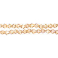 Two strands of Crystal Lane 4mm faceted glass bicone beads in transparent topaz AB