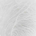 Close-up of strung Preciosa 13/0 true cut charlotte beads in white opal