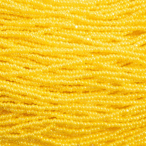 Preciosa 13/0 Charlotte True Cut Beads, Opaque Yellow Luster
