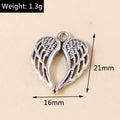21mmx16mm Connected Angel Wings