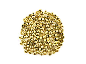 Pony Beads, 6x9mm plastic 150 Pieces Metallic Gold