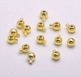 Stopper Crimps- 20pc Gold
