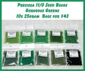 Ten 25g bags of Preciosa 11/0 seed beads in Gorgeous Greens, from lime and grass green to forest and near-black