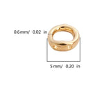 Double Hole Connector Rings- White gold 20pc