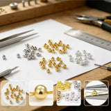 Stopper Crimps- 20pc Rhodium