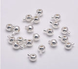 Stopper Crimps- 20pc Silver