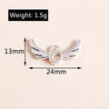 13x24mm Angel Wings with Heart