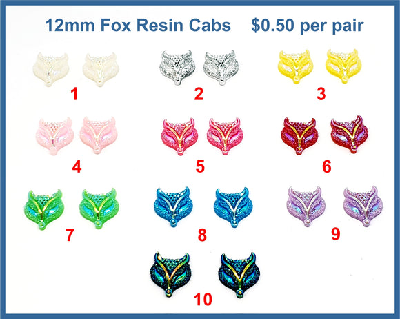 12mm Fox Resin Cabs